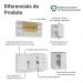 Armário de Cozinha Compacta 180 cm Branco Vik Madesa 04