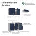 Armário de Cozinha Compacta 180 cm Branco/Azul Vik Madesa 02