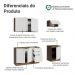 Armário de Cozinha Compacta 180 cm Rustic/Branco Vik Madesa 01