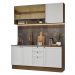 Armário de Cozinha Compacta 180 cm Rustic/Branco Vik Madesa 04