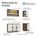 Armário de Cozinha Compacta 180 cm Rustic/Branco Vik Madesa 04
