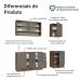 Armário de Cozinha Compacta 180 cm Rustic/Cinza Vik Madesa 03