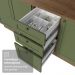 Armário de Cozinha Compacta 180 cm Rustic/Verde Vik Madesa 03