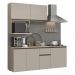 Armário de Cozinha Compacta 180 cm Suspensa Crema Nice Madesa 03