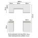 Armário de Cozinha Compacta 180cm Branco Glamy Madesa 12