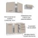 Armário de Cozinha Compacta 180cm Branco/Crema Agata Madesa 09