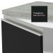 Armário de Cozinha Compacta 180cm Branco/Preto Glamy Madesa 12