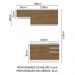 Armário de Cozinha Compacta 180cm Branco/Rustic Glamy Madesa 09