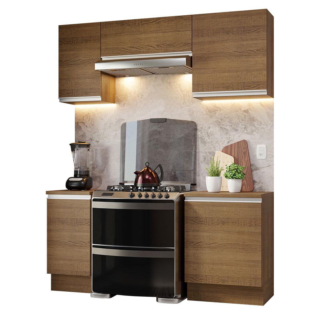 Armário de Cozinha Compacta 180cm Rustic Glamy Madesa 12