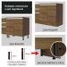 Armário de Cozinha Compacta 180cm Rustic Glamy Madesa 12