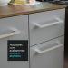 Armário de Cozinha Compacta 180cm Rustic/Cinza Easy Madesa