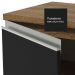 Armário de Cozinha Compacta 180cm Rustic/Preto Glamy Madesa 12