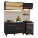 Armário de Cozinha Compacta 190cm Preto Reims Madesa 05