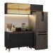 Armário de Cozinha Compacta 190cm Preto Reims Madesa 09
