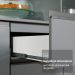 Armário de Cozinha Compacta 200cm Cinza Nice Madesa XA13