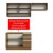 Armário de Cozinha Compacta 200cm Rustic Glamy Madesa 08