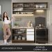 Armário de Cozinha Compacta 200cm Rustic/Branco Glamy Madesa 08