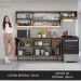 Armário de Cozinha Compacta 229cm Rustic/Cinza Emilly Madesa 13