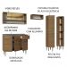 Armário de Cozinha Compacta 229cm com Pia Rustic Emilly Madesa 11