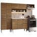 Armário de Cozinha Compacta 229cm com Pia Rustic Emilly Madesa 12
