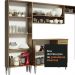 Armário de Cozinha Compacta 229cm com Pia Rustic/Cinza Emilly Madesa 10