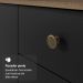 Armário de Cozinha Compacta 235cm Rustic/Preto Gourmet Madesa XC03