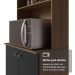 Armário de Cozinha Compacta 235cm Rustic/Preto Gourmet Madesa XC03