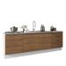 Armário de Cozinha Compacta 240cm Branco/Rustic Stella Madesa 01