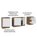 Armário de Cozinha Compacta 240cm Rustic/Branco Stella Madesa 01
