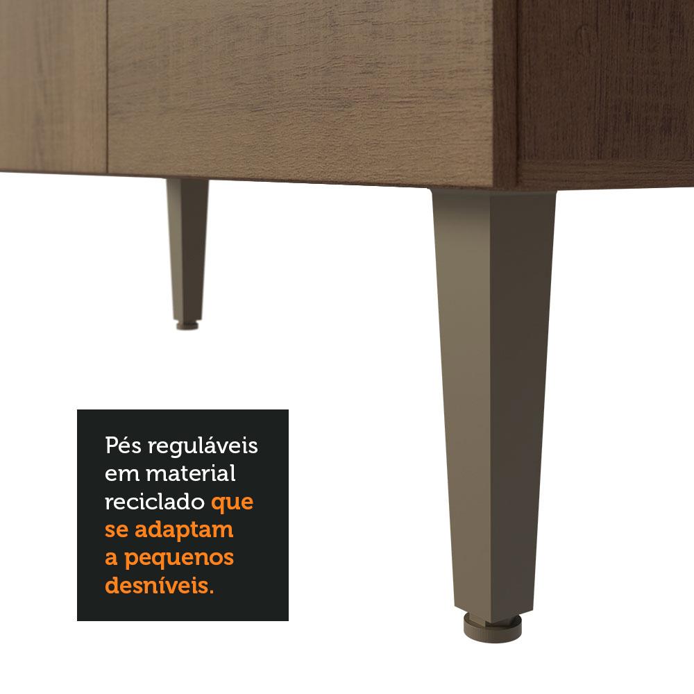 Armário de Cozinha Compacta Quiosque 235cm Rustic Gourmet Madesa XA