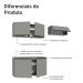 Armário de Cozinha Compacta Suspenso 200cm Cinza Nice Madesa 02