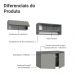 Armário de Cozinha Compacta Suspenso 200cm Cinza Nice Madesa 08