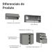 Armário de Cozinha Compacta Suspenso 200cm Cinza Nice Madesa 12
