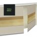 Armário de Cozinha Completa 100% MDF 250cm Branco/Rustic/Crema Smart Madesa 03