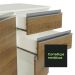 Armário de Cozinha Completa 100% MDF 250cm Branco/Rustic/Crema Smart Madesa 03