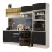 Armário de Cozinha Completa 100% MDF 270cm Branco/Preto Acordes Madesa 08