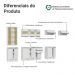 Armário de Cozinha Completa 100% MDF 300 cm Branco Smart Madesa 04