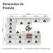 Armário de Cozinha Completa 100% MDF 300 cm Branco/Rustic/Crema Smart Madesa 04