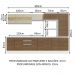 Armário de Cozinha Completa 100% MDF 300cm Branco/Rustic/Crema Smart Madesa 02