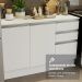Armário de Cozinha Completa 100% MDF 310 cm Branco Smart 01 XA