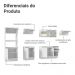 Armário de Cozinha Completa 100% MDF 310 cm Branco Smart 02