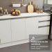 Armário de Cozinha Completa 100% MDF 310 cm Branco Smart 02