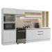 Armário de Cozinha Completa 100% MDF 310 cm Branco Smart Madesa 04