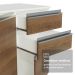 Armário de Cozinha Completa 100% MDF 310 cm Branco/Rustic/Crema Smart 01 XA