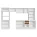 Armário de Cozinha Completa 100% MDF 310 cm Branco/Rustic/Crema Smart Madesa 04