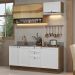 Armário de Cozinha Completa 180 cm Rustic/Branco Vik Madesa 05