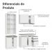 Armário de Cozinha Completa 190cm Branco Glamy Madesa 05