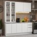 Armário de Cozinha Completa 190cm Branco Stella Madesa 03