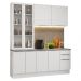Armário de Cozinha Completa 190cm Branco Stella Madesa 03