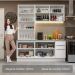 Armário de Cozinha Completa 190cm Branco Stella Madesa 03
